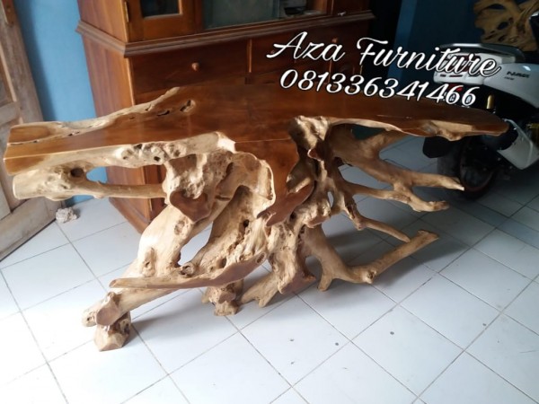 Harga Meja Konsul Unik Akar Kayu Jati Bojonegoro