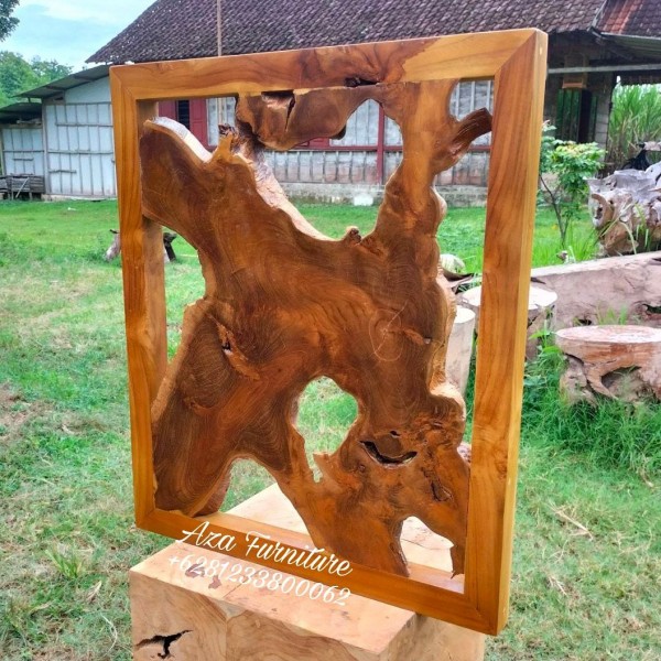 Gambar Ide Hiasan Dinding 3D Akar Kayu Jati