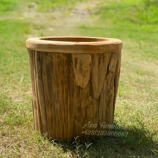 Gambar Pot Natural Model Rustic Akar Kayu Jati