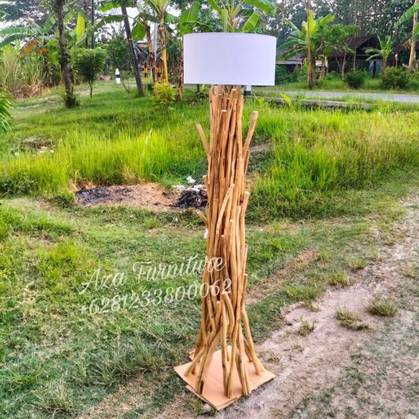 Gambar Desain Lampu Lantai Sudut Ruangan Natural